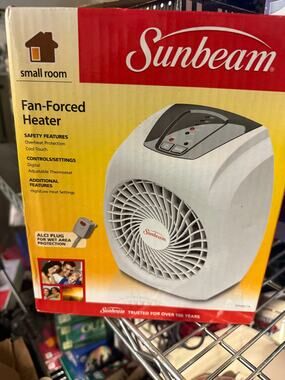 NEW Sunbeam Fan-Forced Small Room Heater (Model SFH457A)